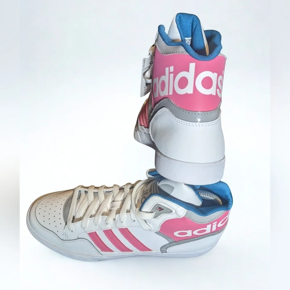 adidas Originals Extaball W High-Top Sneakers Women’s 10.5 NWT Pink White Retro